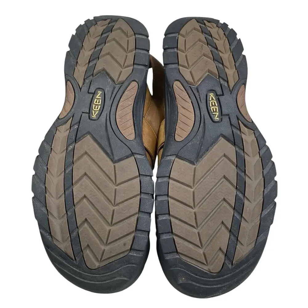Keen Mens Fisherman Brown Leather Sandals Size US 14